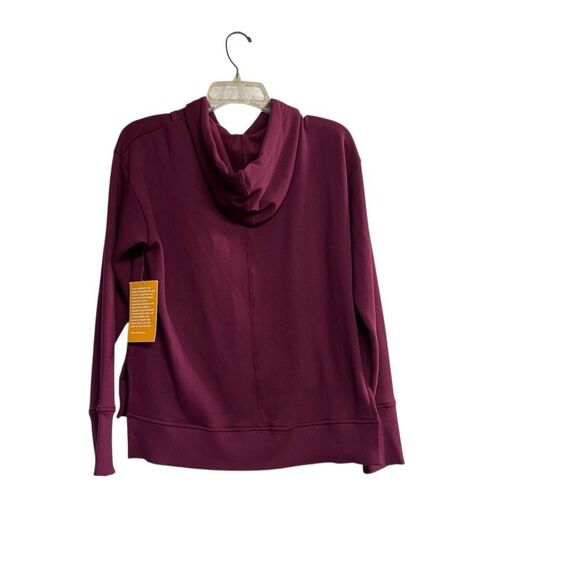 AVIA Plush Hoodie Women’s Size Medium Purple Long Sleeves Thumb Holes NEW‎ - Picture 2 of 11